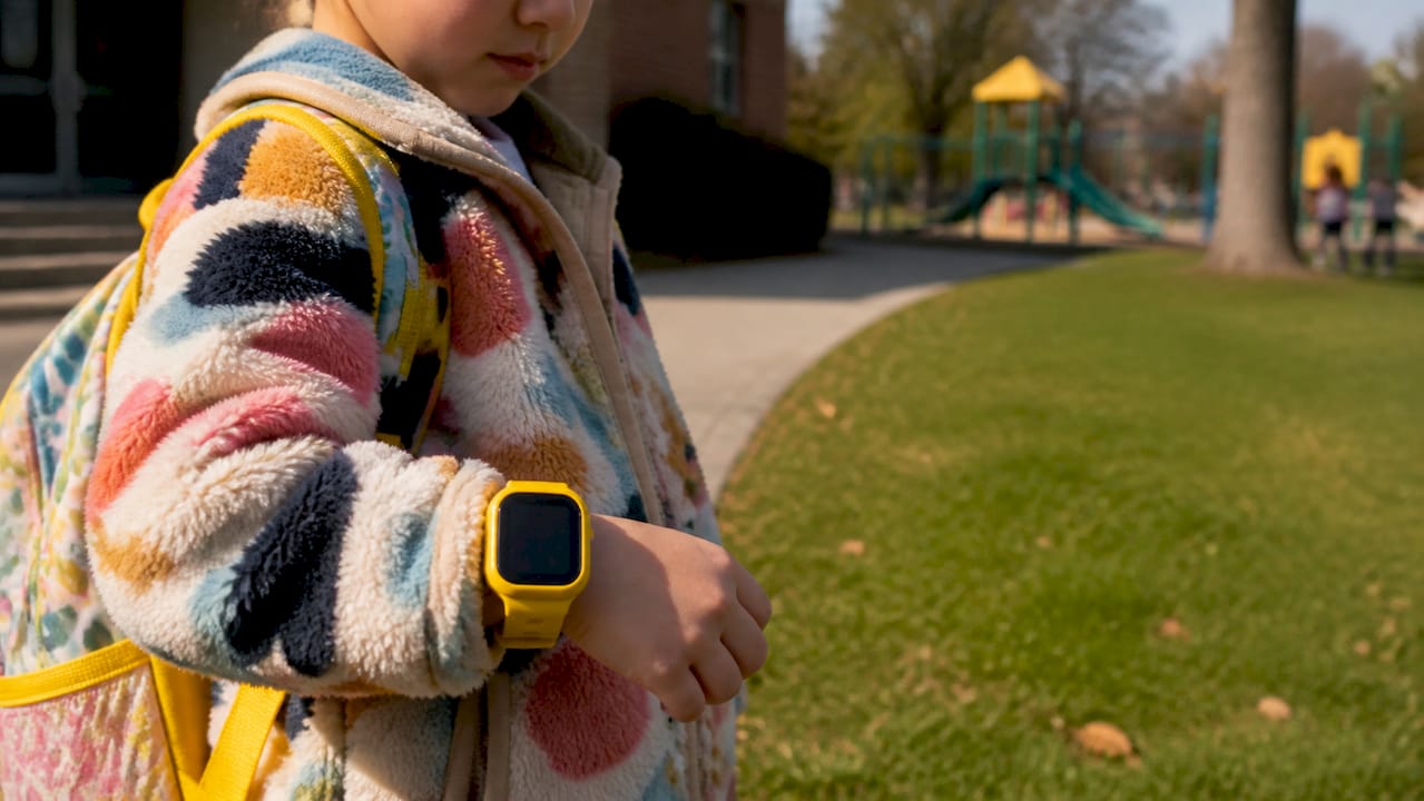 Kind draagt GPS-horloge buiten schooltijd