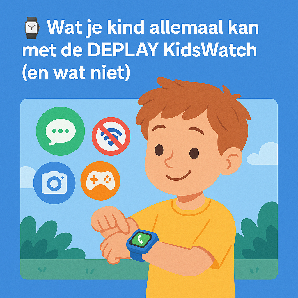 ⌚ Wat je kind allemaal kan met de DEPLAY KidsWatch (en wat niet)