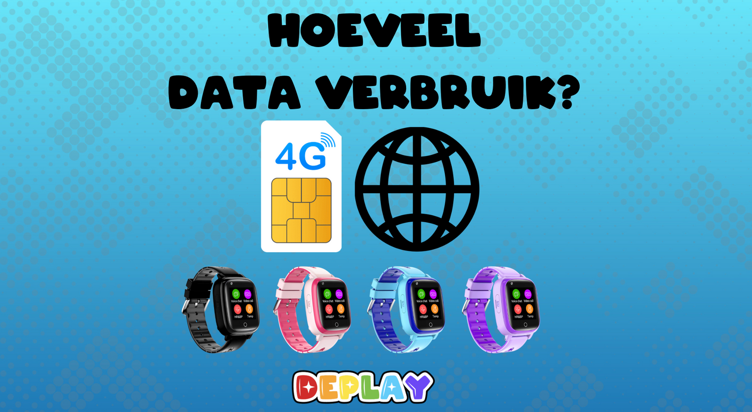 Hoeveel data verbruik kinderhorloge?