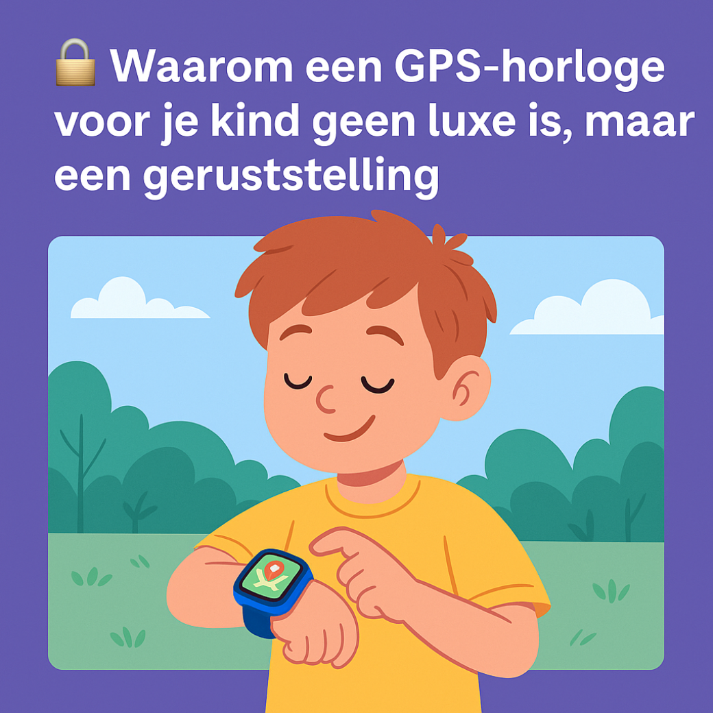 π Waarom een GPS-horloge voor je kind geen luxe is, maar een geruststelling