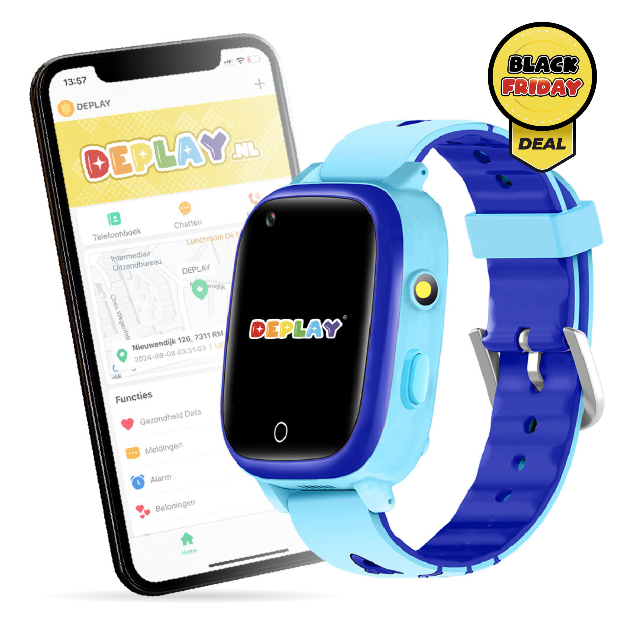 DEPLAY 4G KidsWatch Hero | 8-12 jaar | GPS Horloge Kind