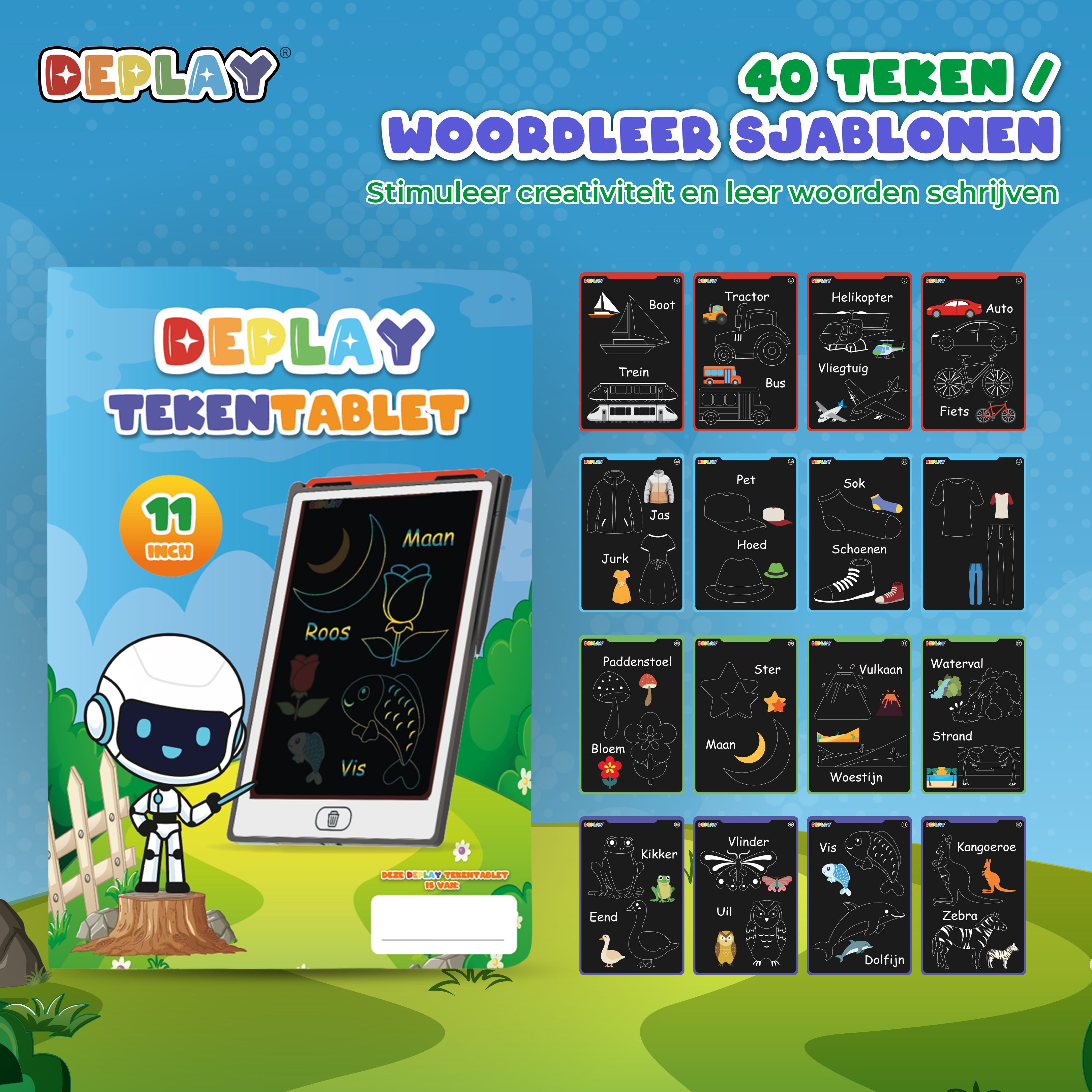 DEPLAY Tekentablet 11'| 3-8 Jaar