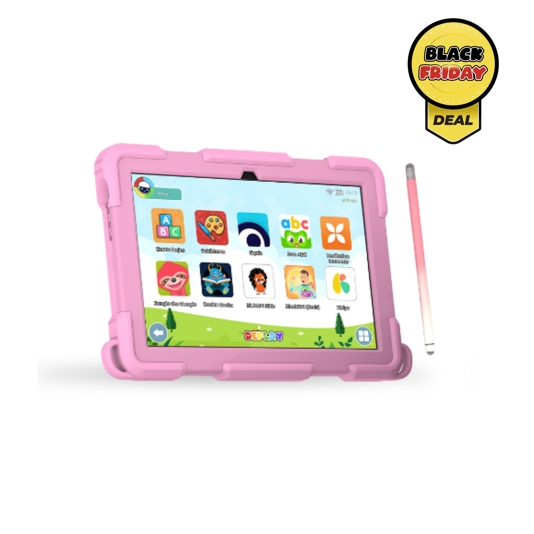 DEPLAY Kids Tablet (10') PRO 4 | Beste Kindertablet | Blauw of Roze