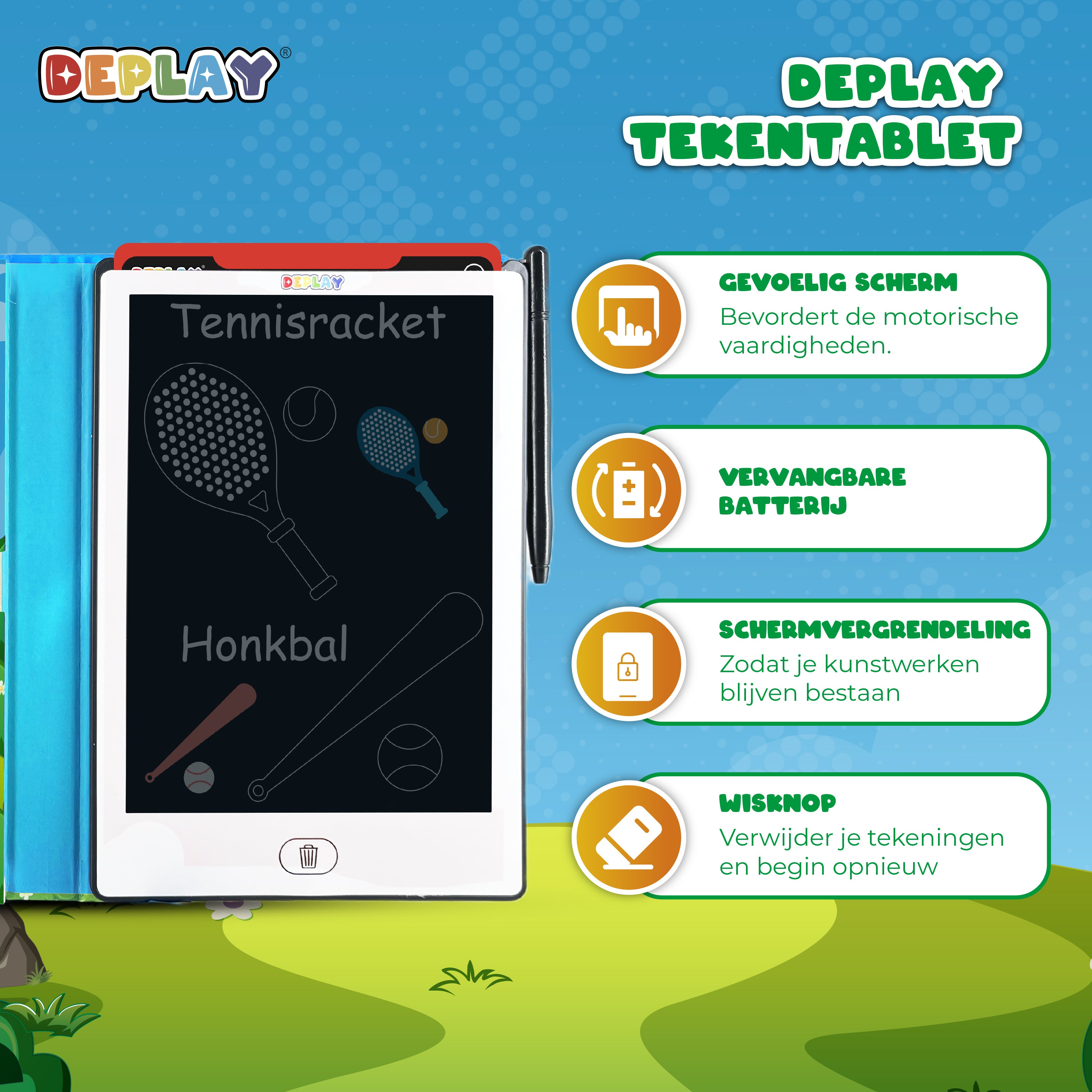 DEPLAY Tekentablet 11'| 3-8 Jaar