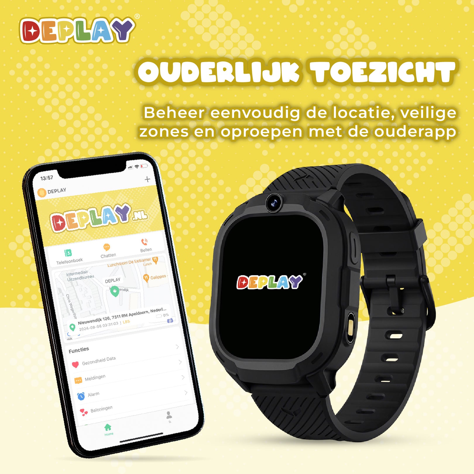 DEPLAY 4G KidsWatch Explorer | 4-8 jaar | GPS Horloge Kind