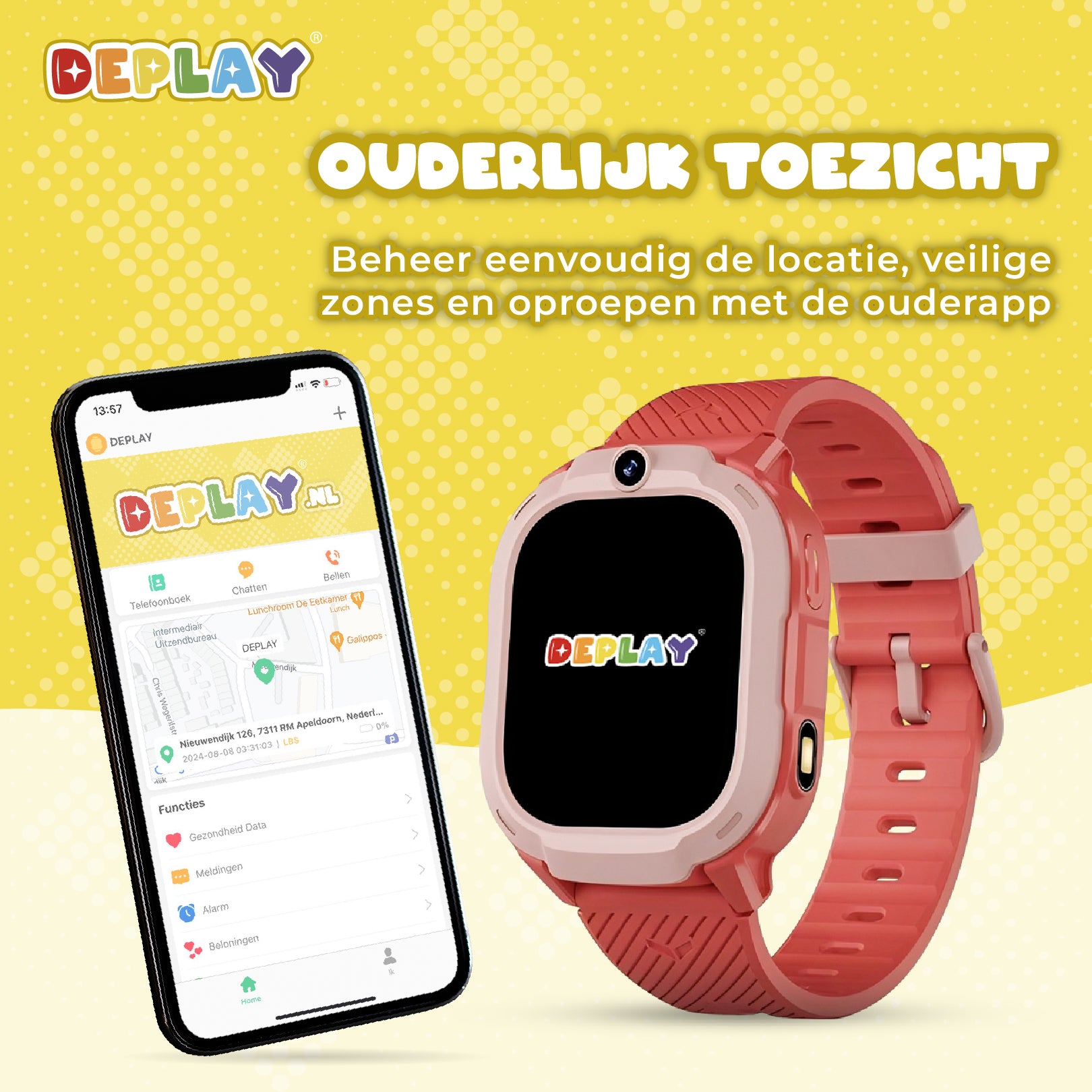 DEPLAY 4G KidsWatch Explorer | 4-8 jaar | GPS Horloge Kind