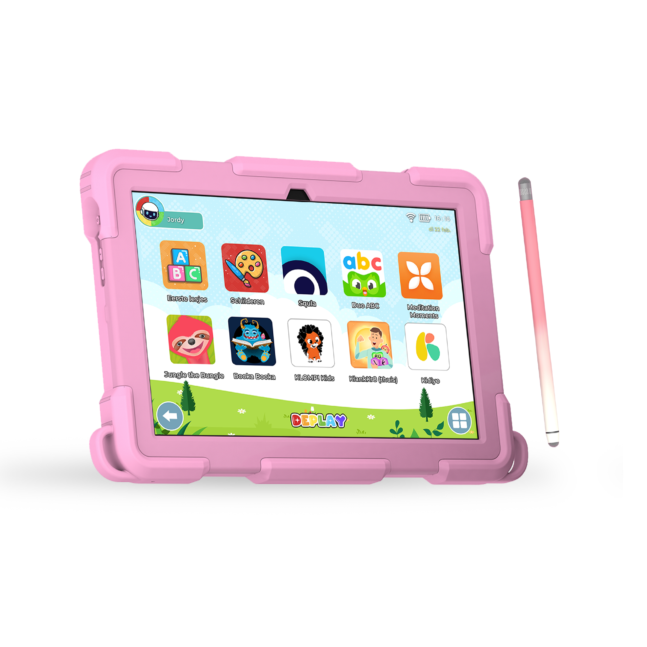DEPLAY Kids Tablet (10') PRO 4 | Beste Kindertablet | Blauw of Roze