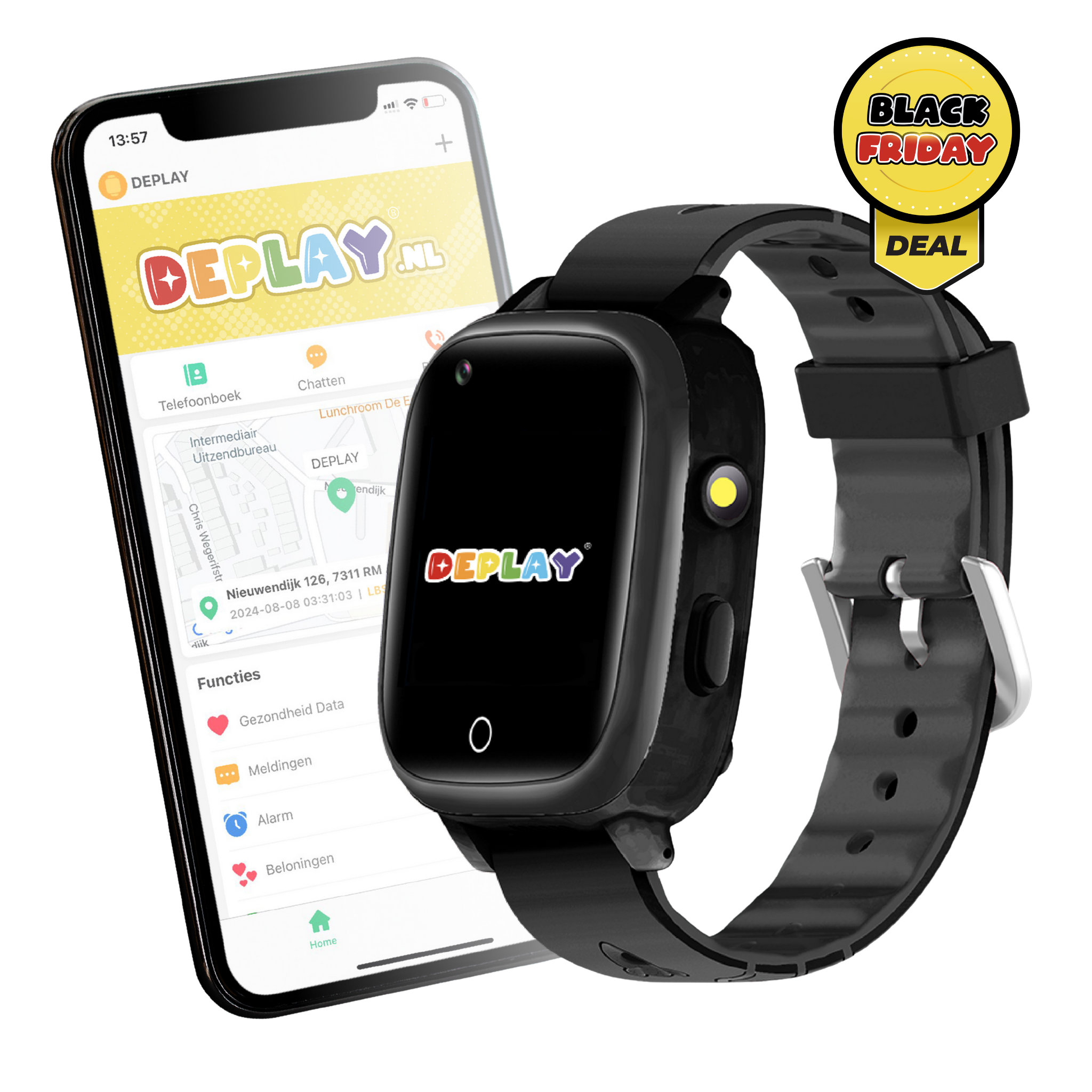 DEPLAY 4G KidsWatch Hero | 8-12 jaar | GPS Horloge Kind