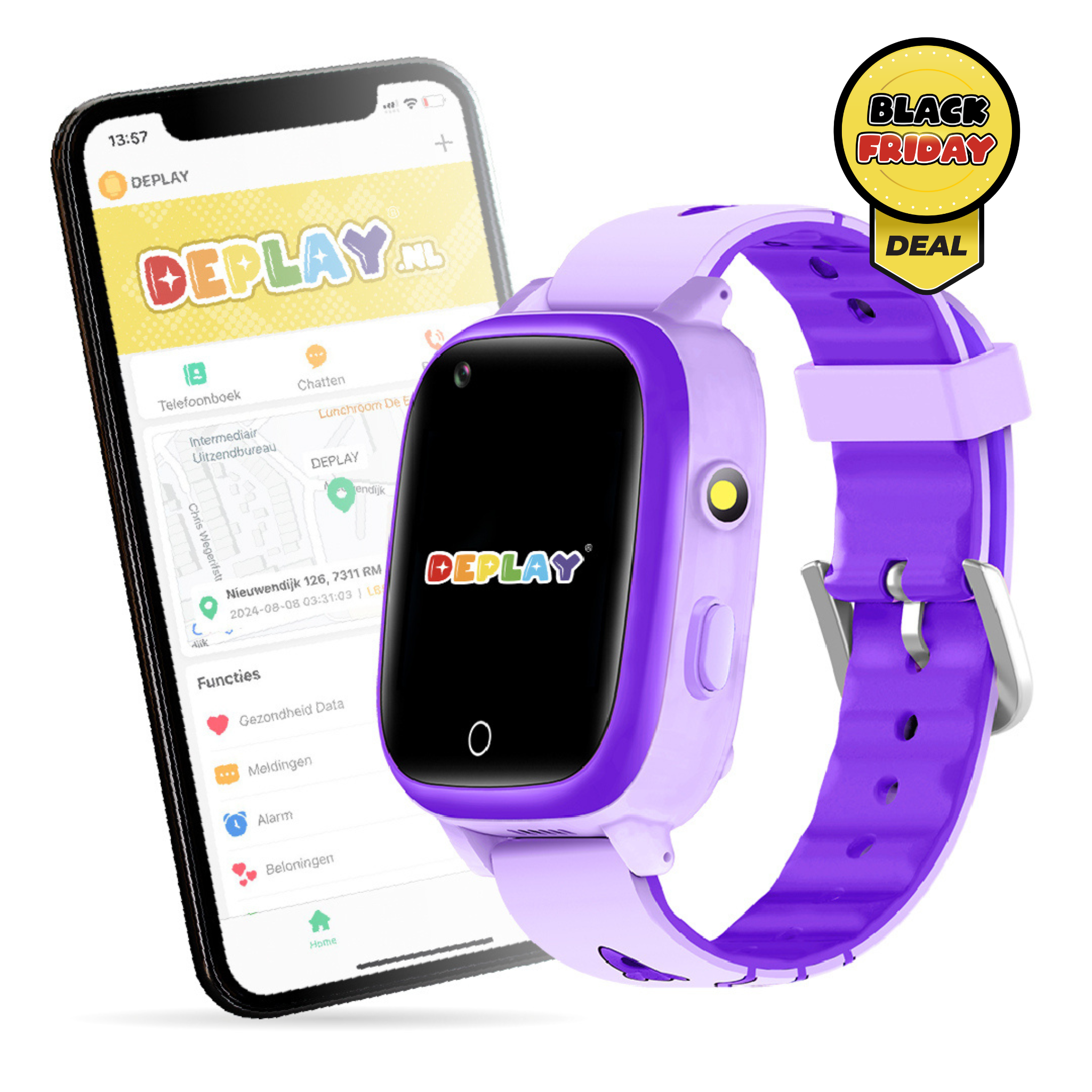DEPLAY 4G KidsWatch Hero | 8-12 jaar | GPS Horloge Kind