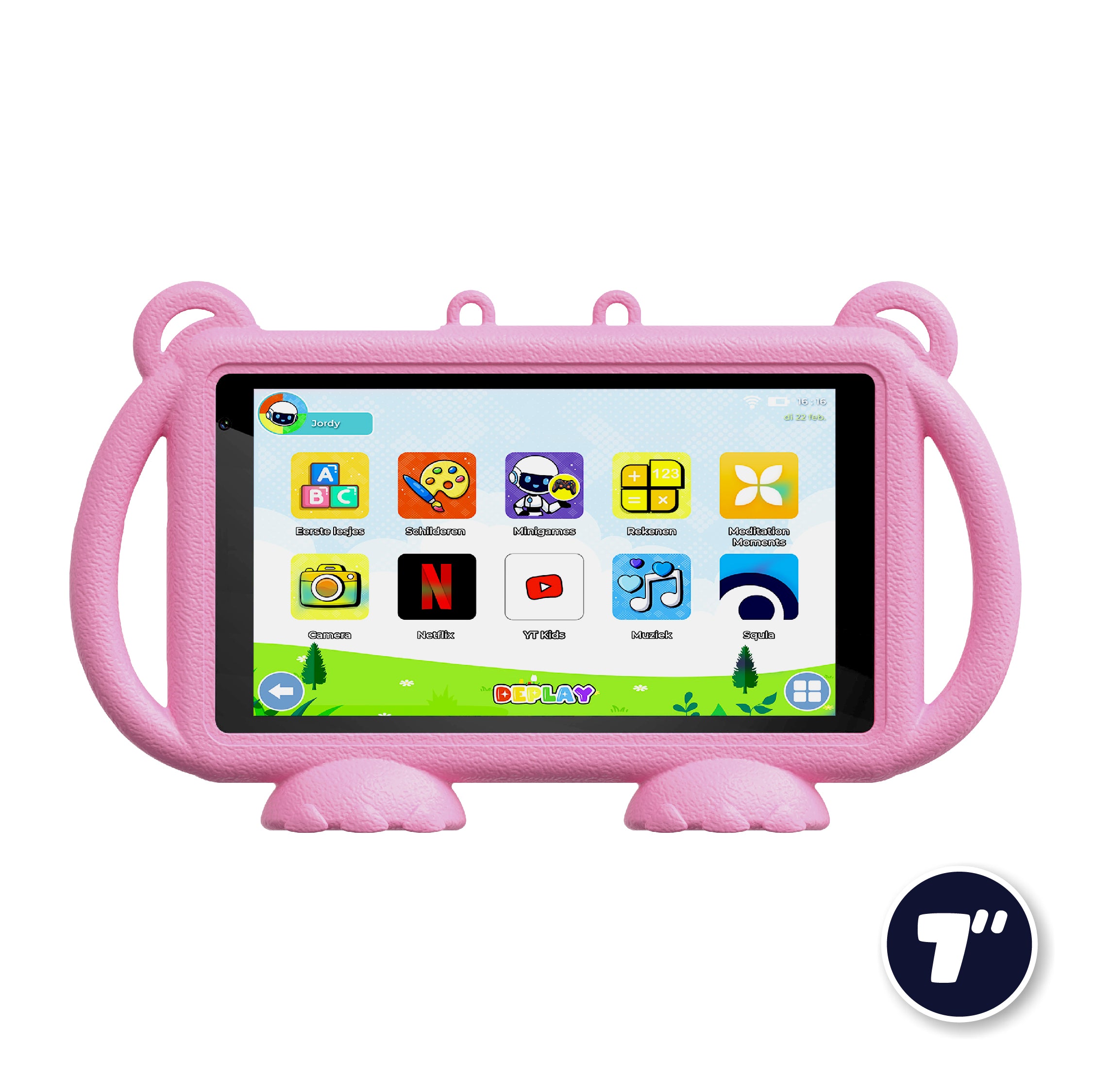 DEPLAY Kids Tablet LITE 4 (7'') | Beste Kindertablet | Blauw of Roze