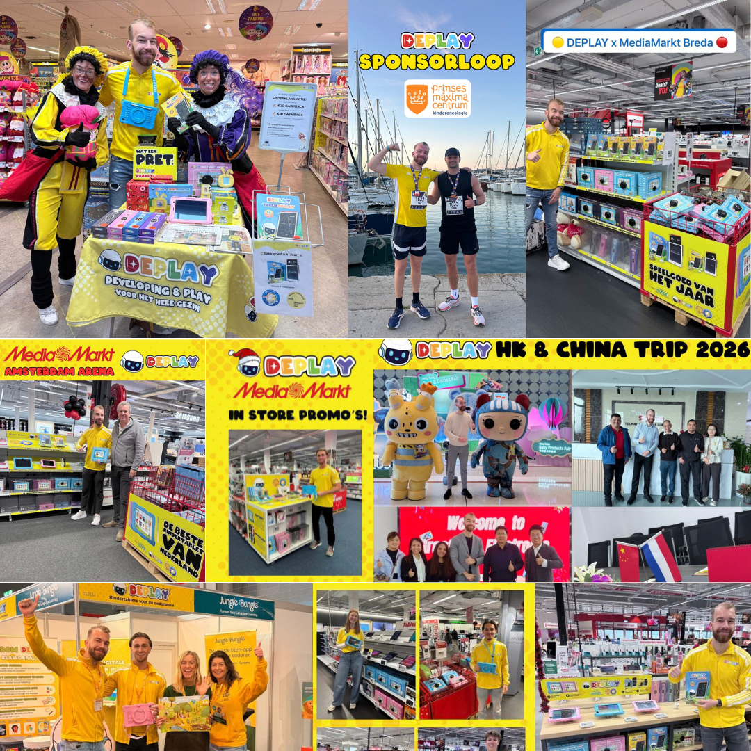 DEPLAY Kids Tablet SMART 5 | Beste Kindertablet | Blauw of Roze