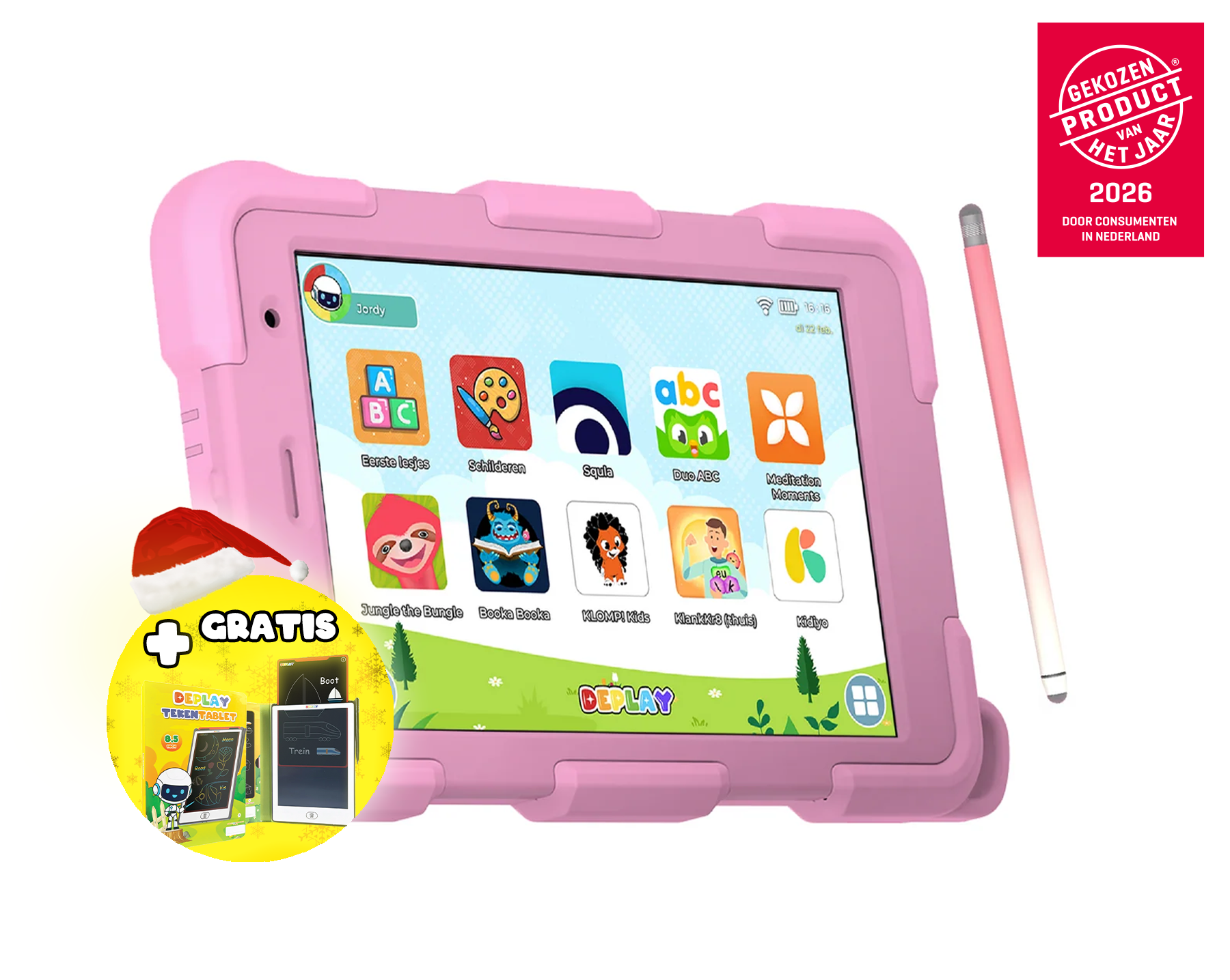 DEPLAY Kids Tablet SMART 5 | Beste Kindertablet | Blauw of Roze