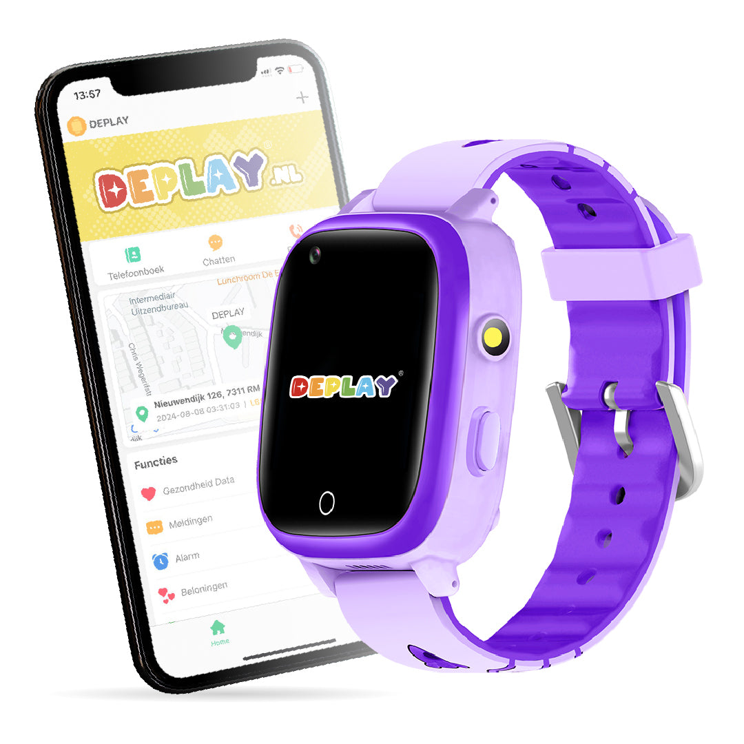 DEPLAY 4G KidsWatch | GPS Horloge Kind | Paars