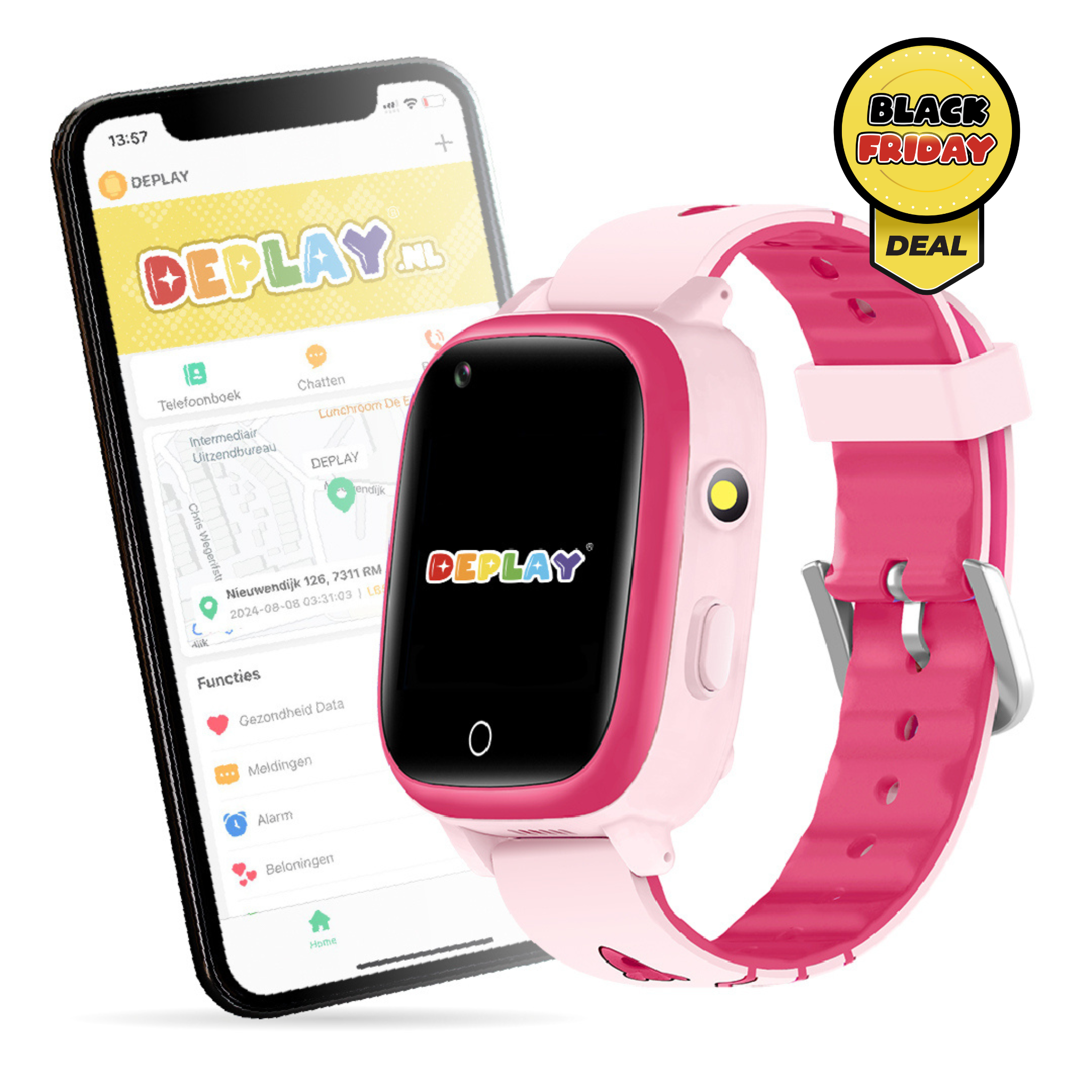 DEPLAY 4G KidsWatch Hero | 8-12 jaar | GPS Horloge Kind