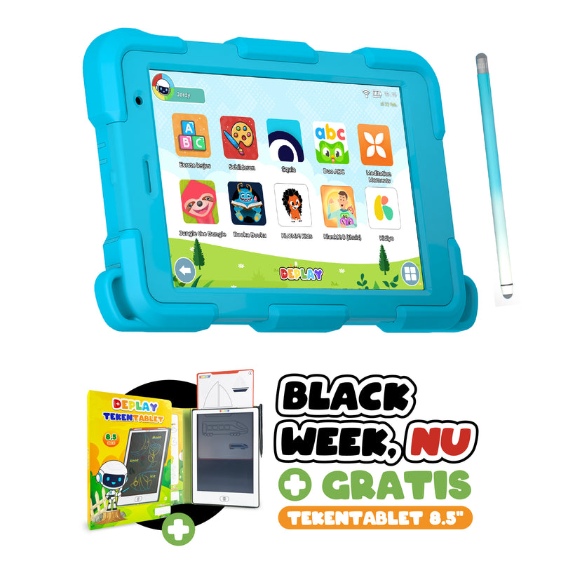 DEPLAY Kids Tablet SMART 5 | Beste Kindertablet | Blauw of Roze