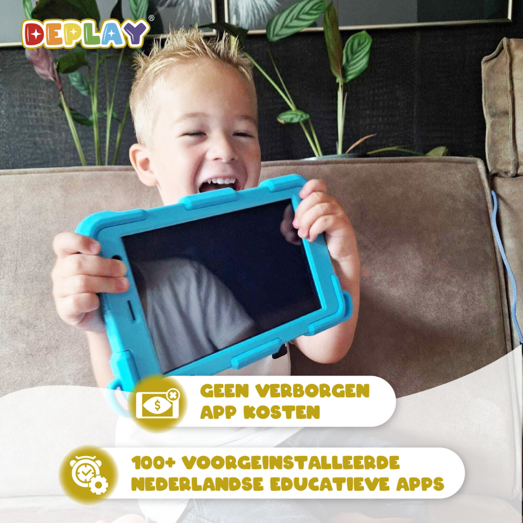 DEPLAY Kids Tablet SMART 5 | Beste Kindertablet | Blauw of Roze
