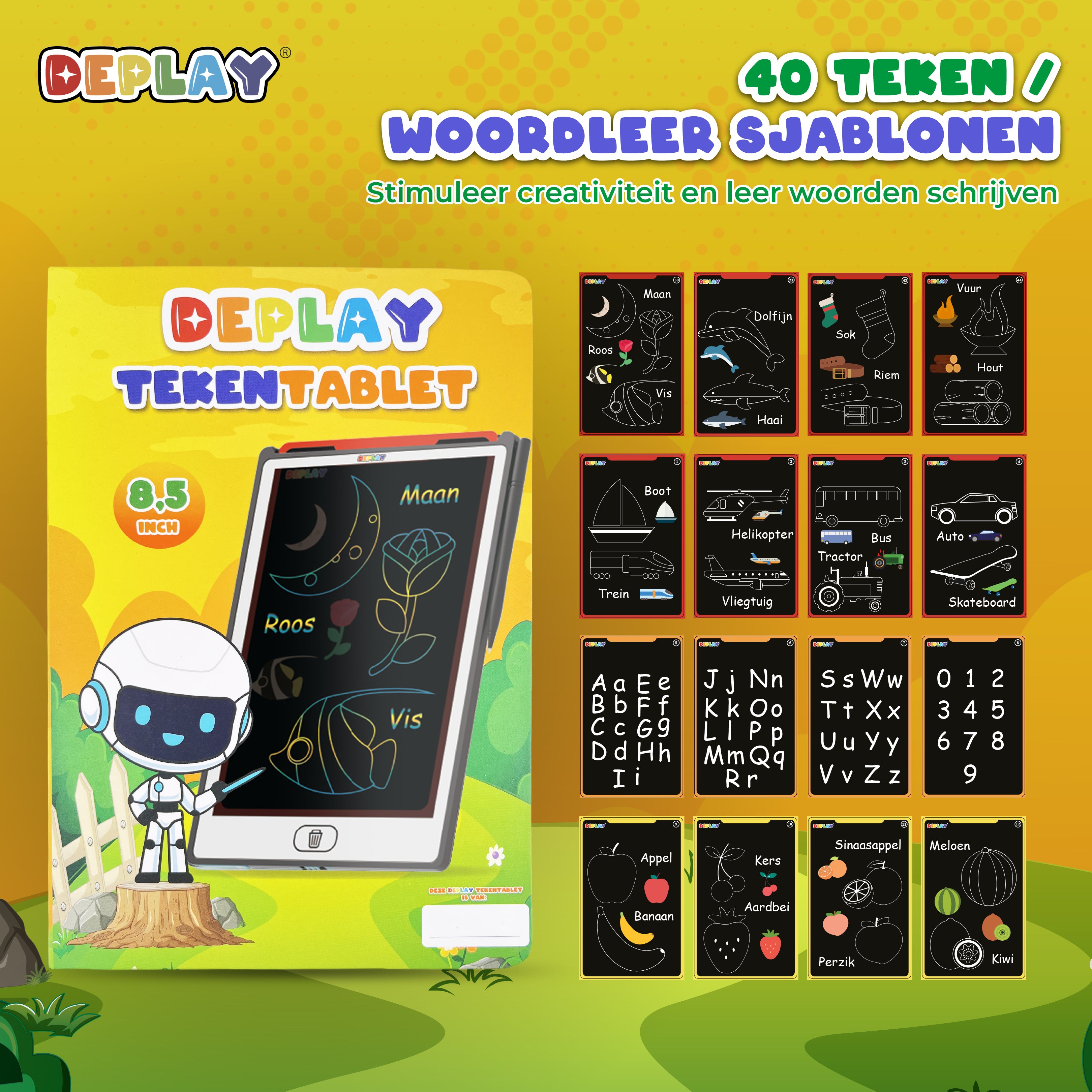 DEPLAY Tekentablet 8' | 3-8 Jaar