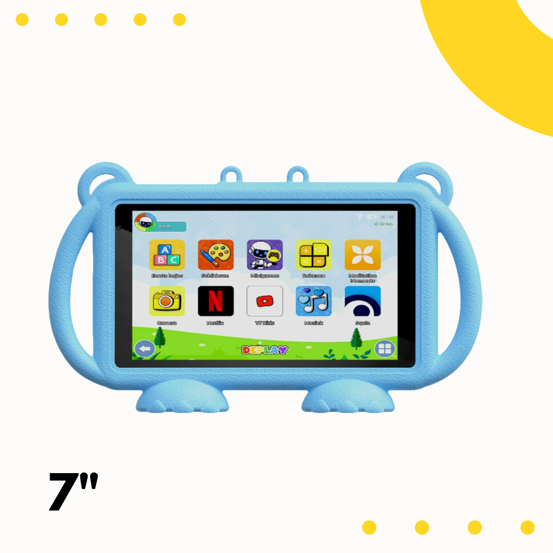 DEPLAY Kids Tablet LITE 4 (7'') | Beste Kindertablet | Blauw of Roze