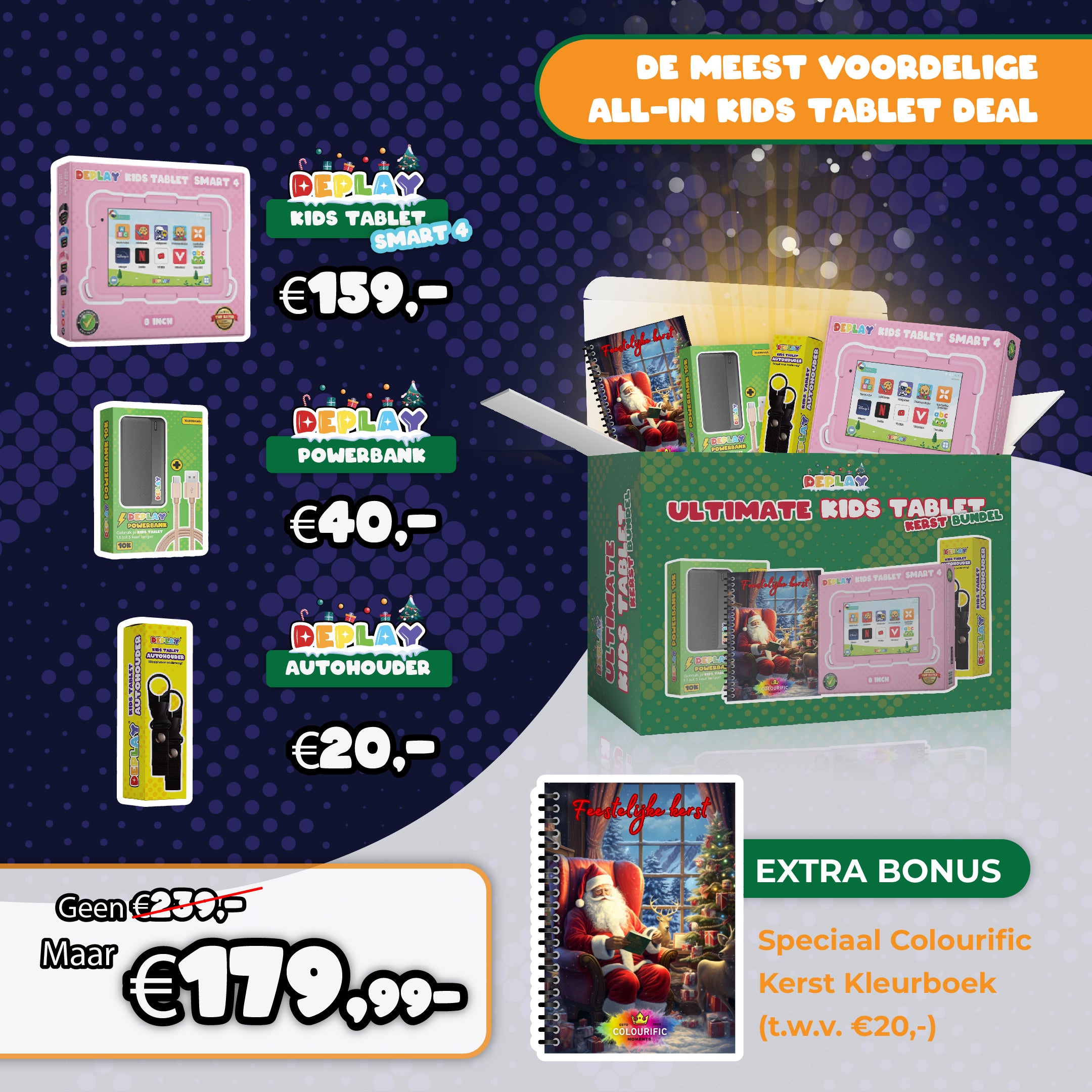 🎅🏻 Ultimate Kids Tablet SMART 4 Kerst Bundel