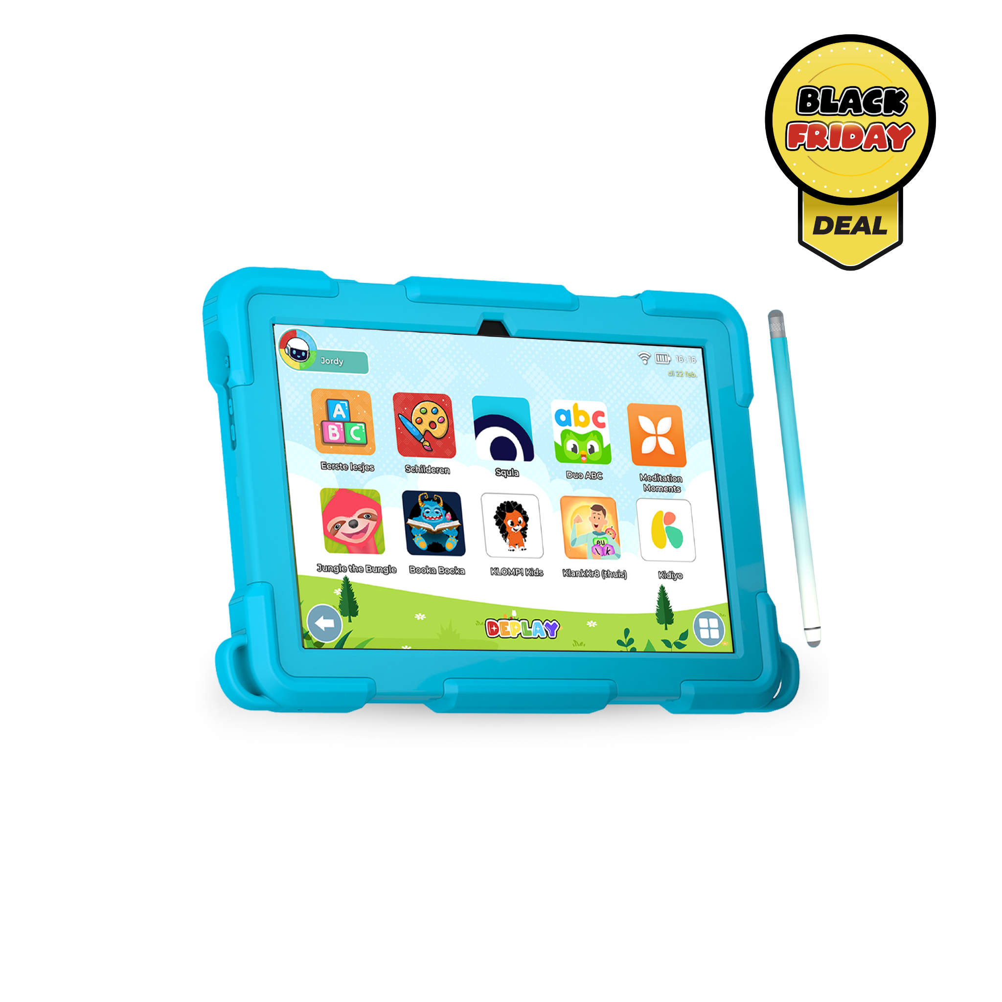 DEPLAY Kids Tablet (10') PRO 4 | Beste Kindertablet | Blauw of Roze