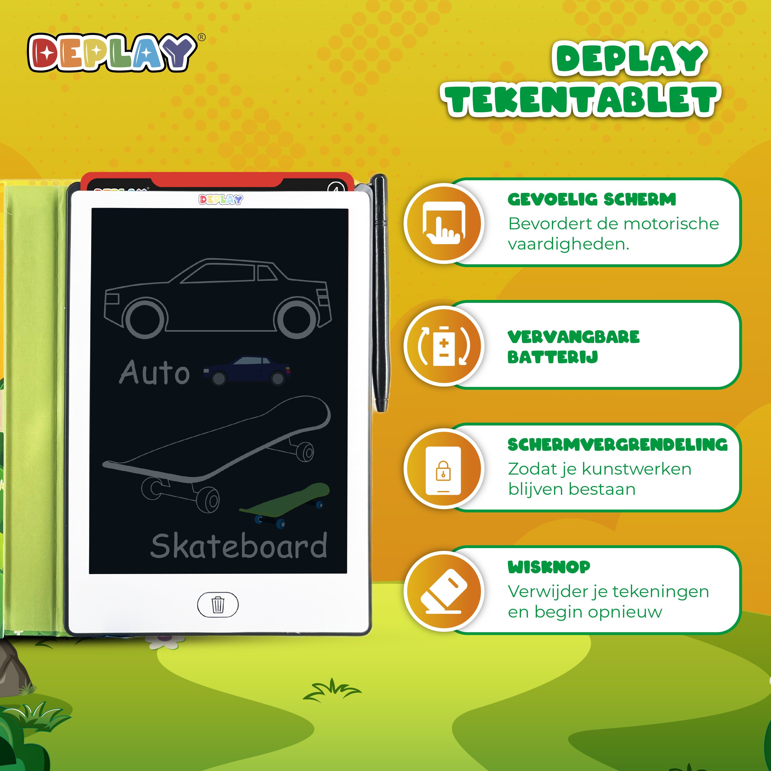 DEPLAY Tekentablet 8' | 3-8 Jaar