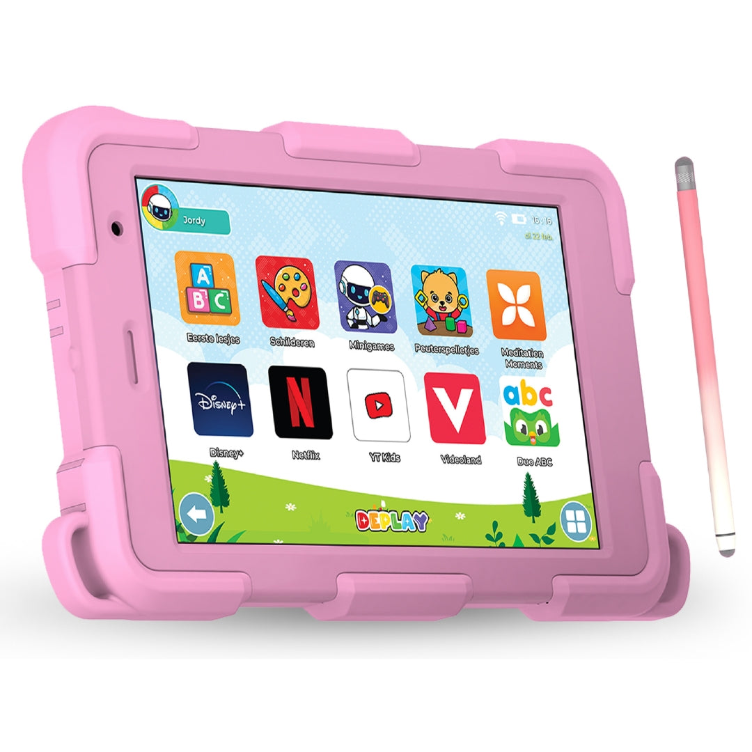 DEPLAY Kids Tablet SMART 4 | Beste Kindertablet | Blauw of Roze