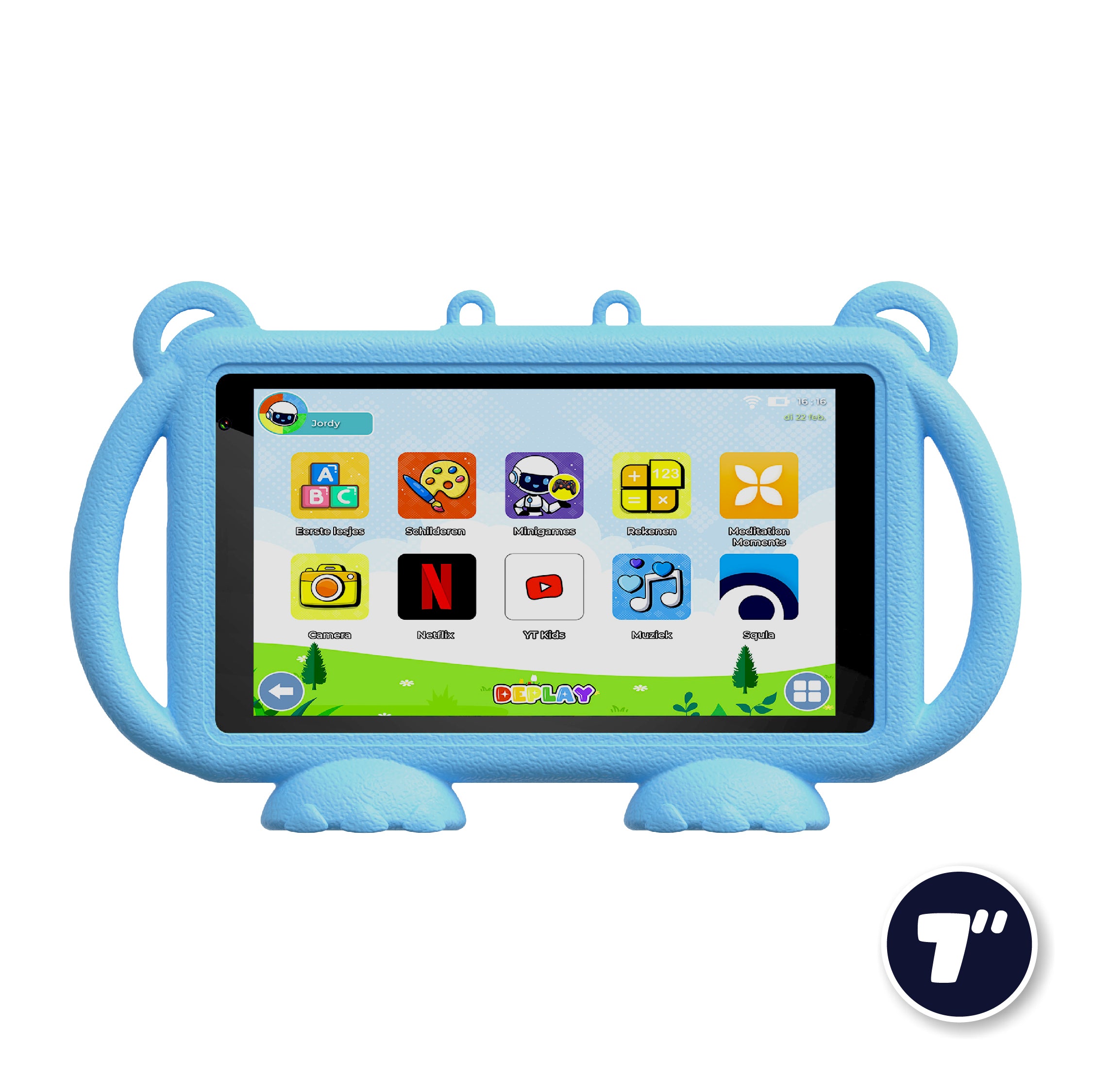 DEPLAY Kids Tablet LITE 4 (7'') | Beste Kindertablet | Blauw of Roze