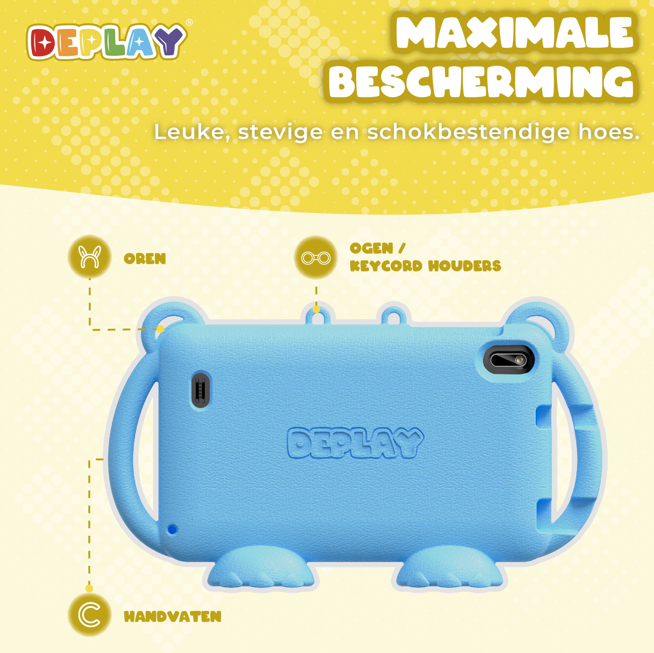 DEPLAY Kids Tablet LITE 4 (7'') | Beste Kindertablet | Blauw of Roze