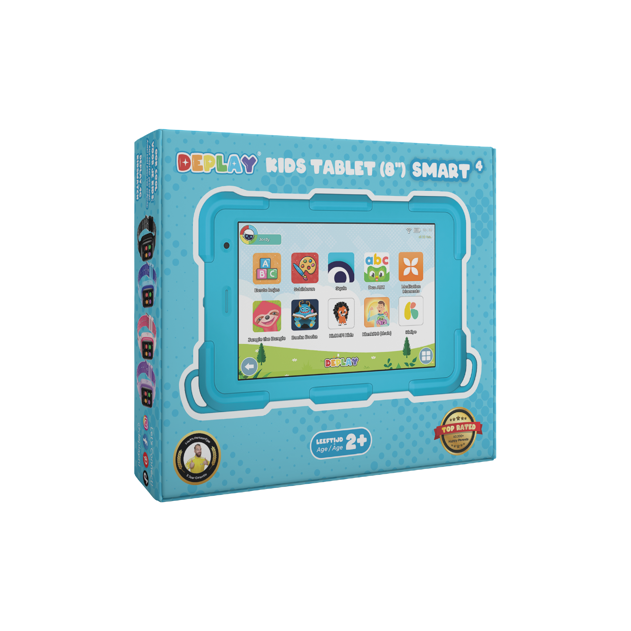 DEPLAY Kids Tablet SMART 4 | Beste Kindertablet | Blauw of Roze