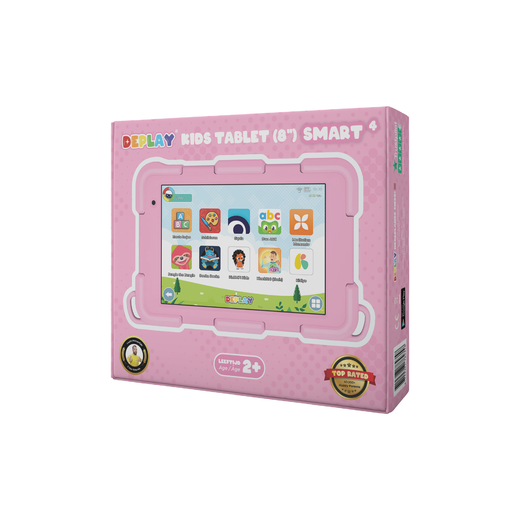DEPLAY Kids Tablet SMART 4 | Beste Kindertablet | Blauw of Roze