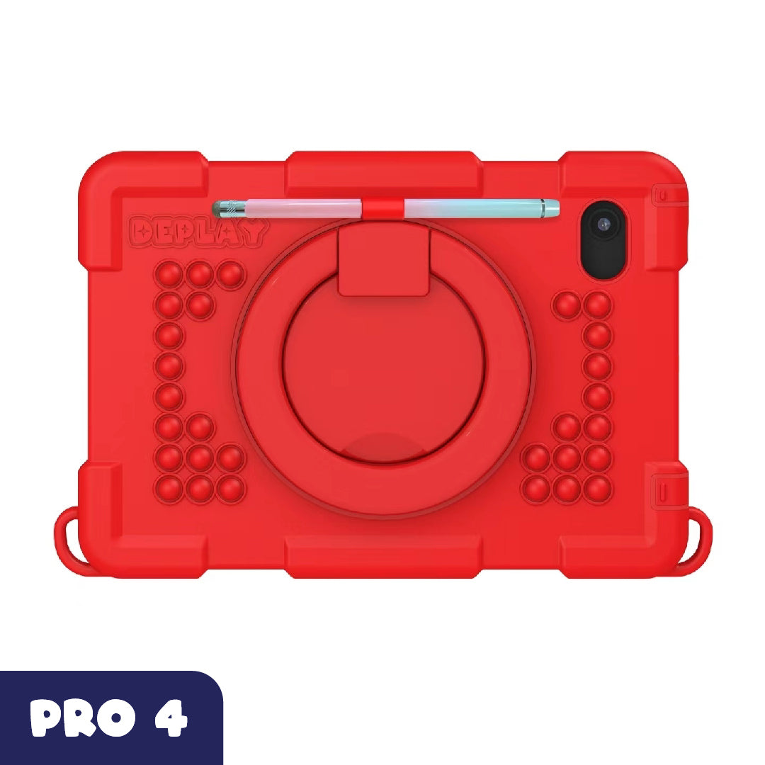 DEPLAY Kids Tablet Beschermhoes PRO 4 - Rood