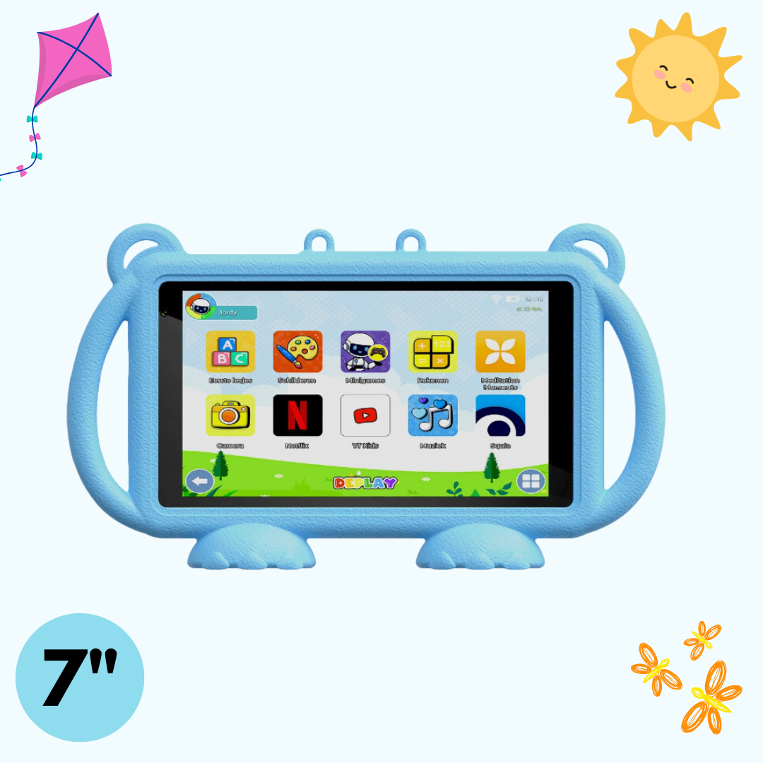 DEPLAY Kids Tablet LITE 4 (7'') | Beste Kindertablet | Blauw of Roze