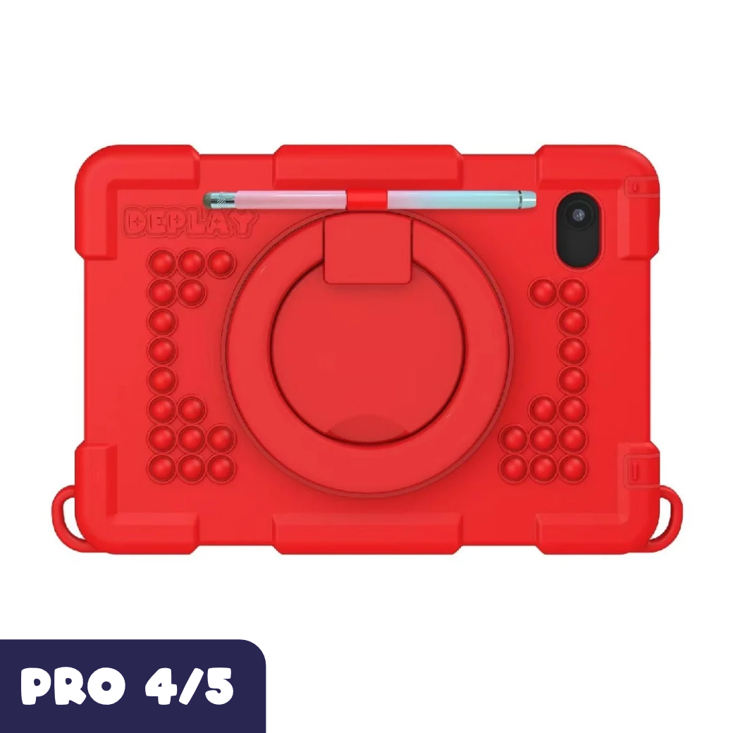 DEPLAY Kids Tablet Beschermhoes PRO 4/5 - Rood