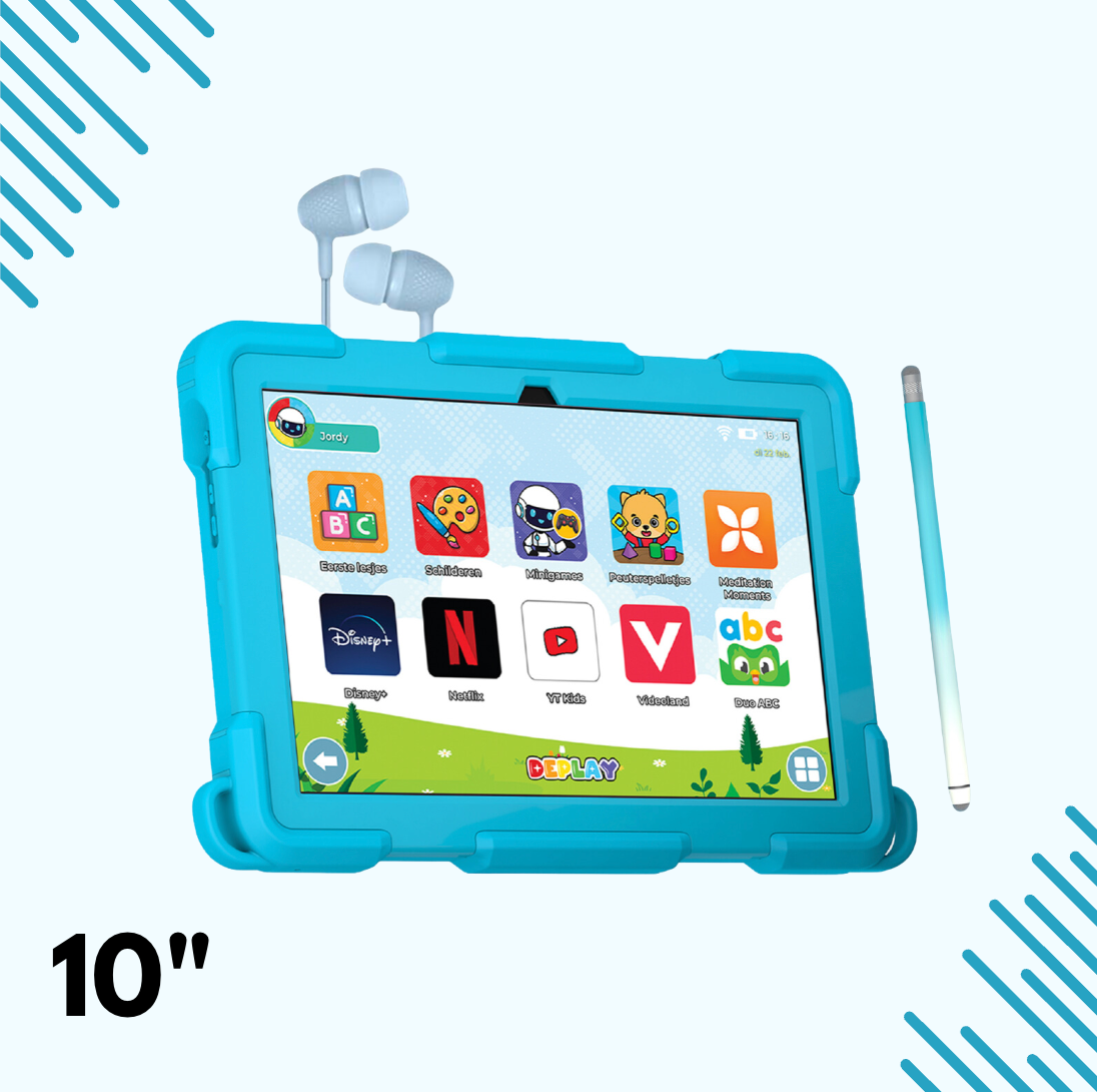 DEPLAY Kids Tablet (10') PRO 4  - Blauw of Roze