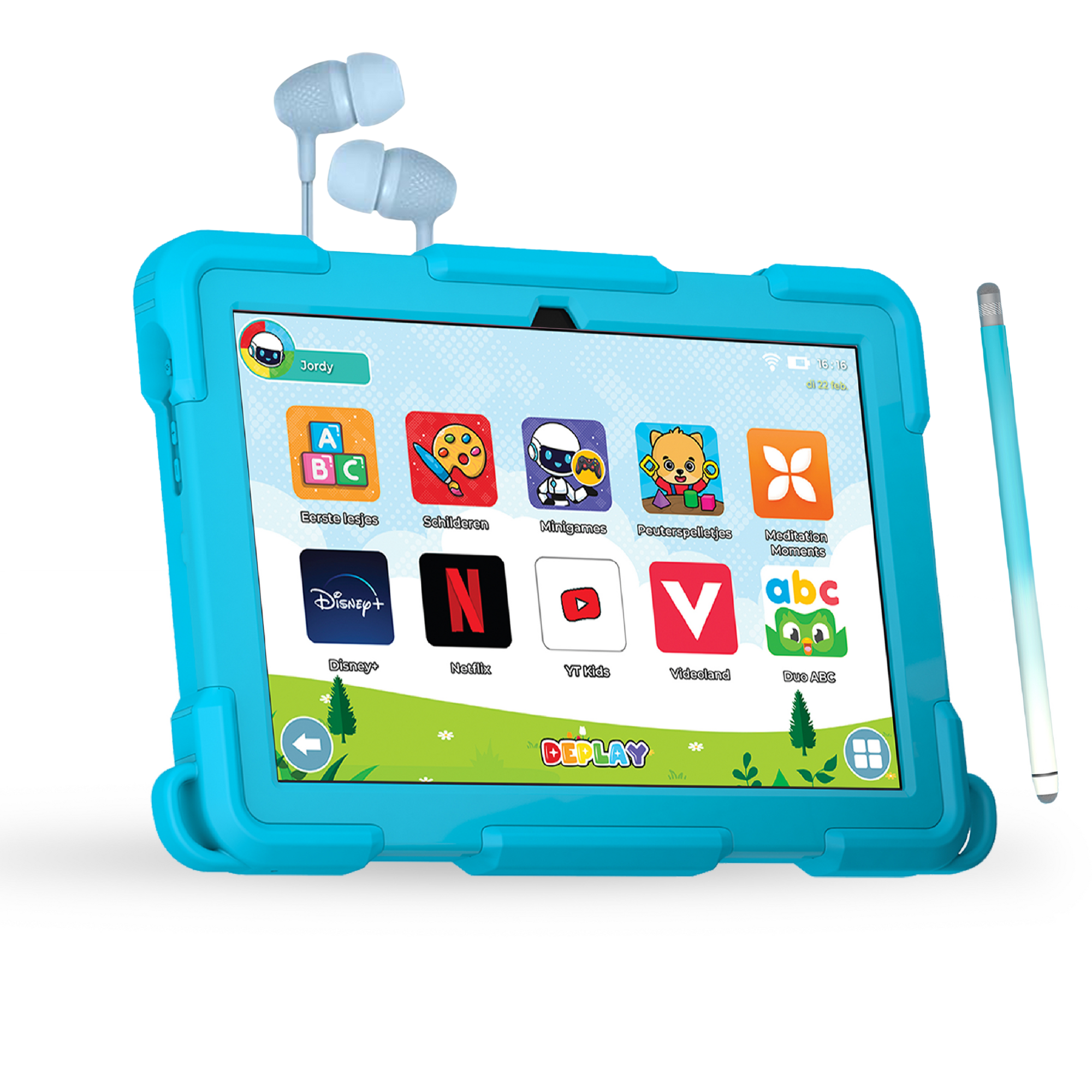 DEPLAY Kids Tablet (10') PRO 4  - Blauw of Roze