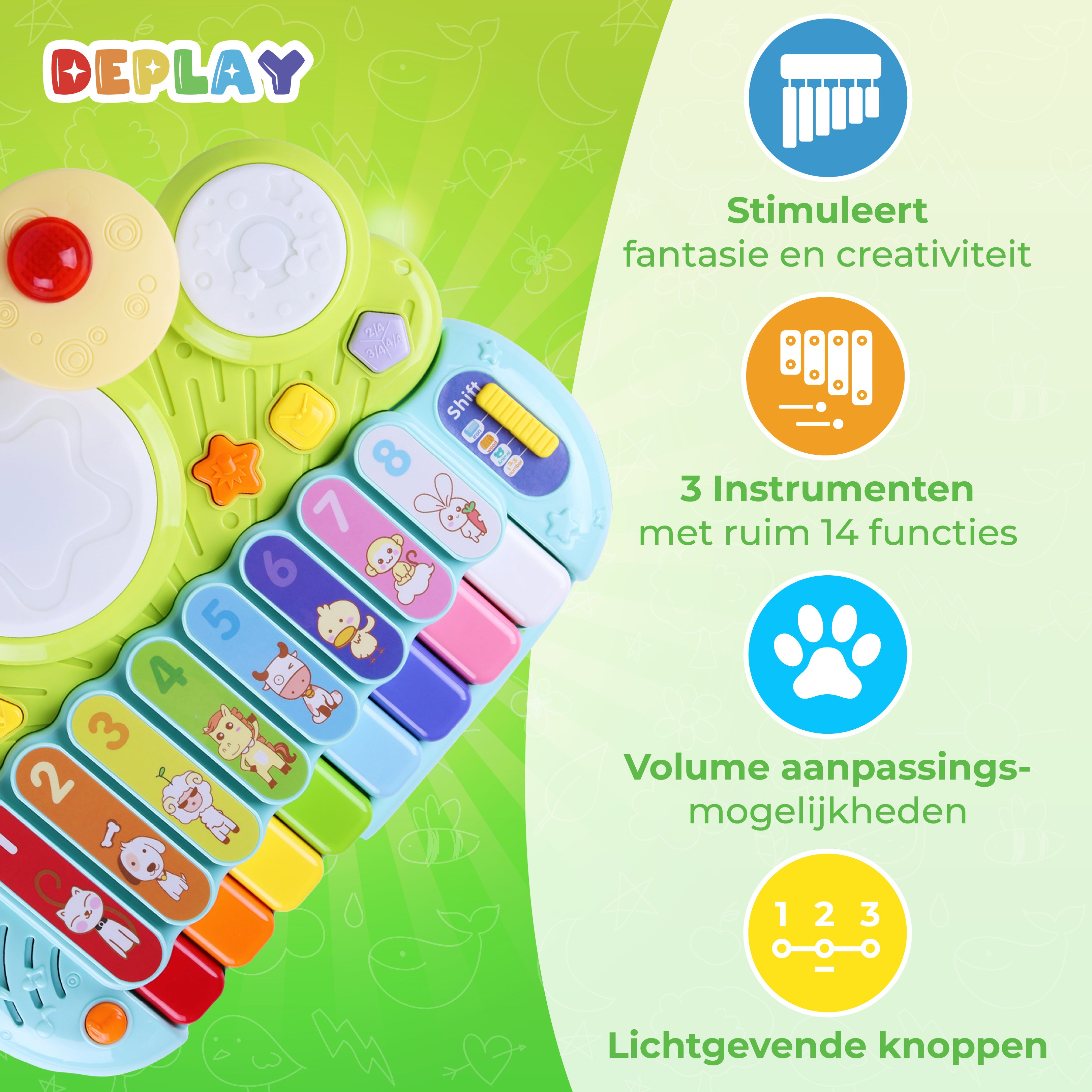 DEPLAY 3-in-1 Xylofoon